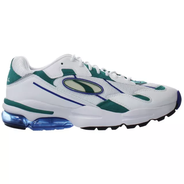 Puma Cell Ultra OG White Teal Green Lace Up Mens Trainers 370765 01