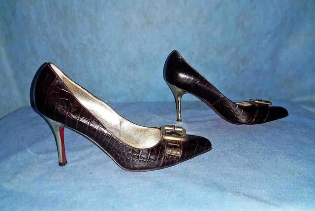 Escarpins Luciano Padovan En Cuir Noir - Pointure 39 - Talons Hauts - Occasion Super état