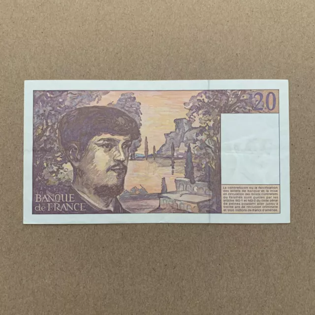 Claude Debussy 1997 Pre-Euro French 20 Francs Banknote. France Currency. ART