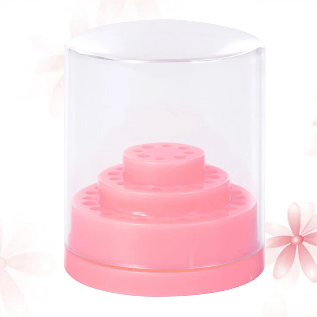 1 pz trapano per unghie lucidatrice unghie testa abrasiva scatola portaoggetti manicure