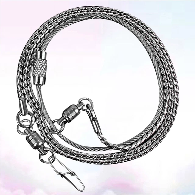 Catena bobina di prova acciaio inox pappagallo guinzaglio metallo caviglia