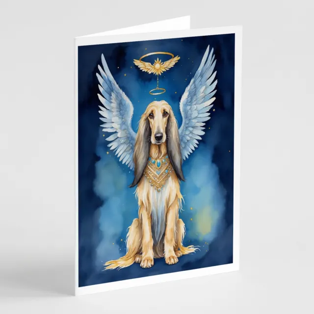 Afghan Hound My Angel Greeting Cards and Envelopes Pack of 8 DAC6925GCA7P