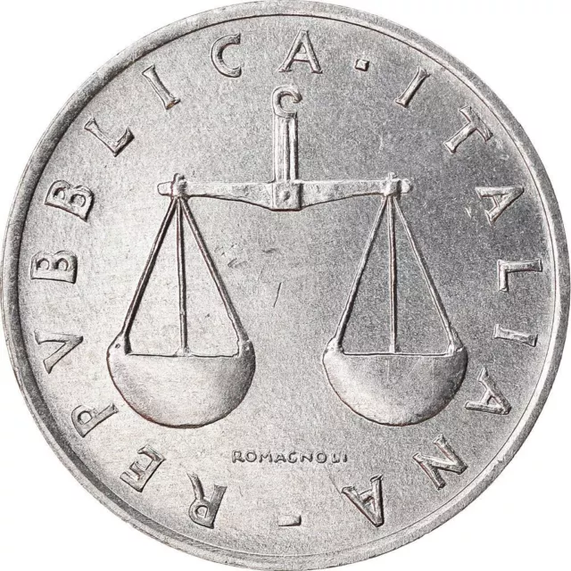 Italy Coin 1 Lira | Cornucopia | Scale | Horn of Plenty | 1951 - 2001 2