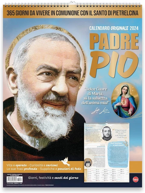 Calendario Padre Pio 2024 Pietrelcina