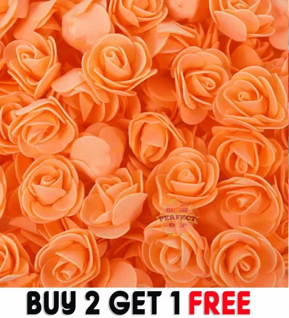 500 Foam Mini Roses WHOLESALE Heads Buds Small Flowers Wedding Home Party UK