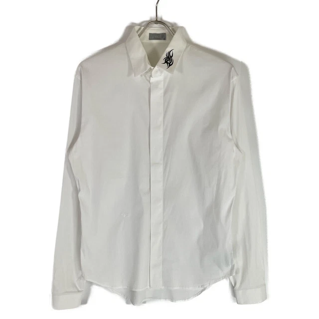 DIOR HOMME 433C529K9835 Chemise hauts brodes d abeille tribale couleur 38 blanc EUR 278 23 PicClick FR