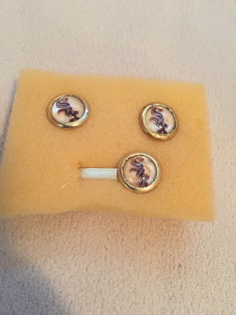 Vintage Chicago White Sox 3 Piece Cuff Links