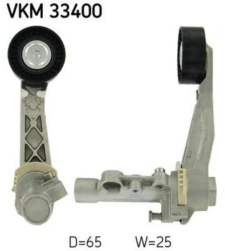 SKF Poulie-tendeur courroie trapézoïdale à nervures Galet tendeur VKM 33400 65mm