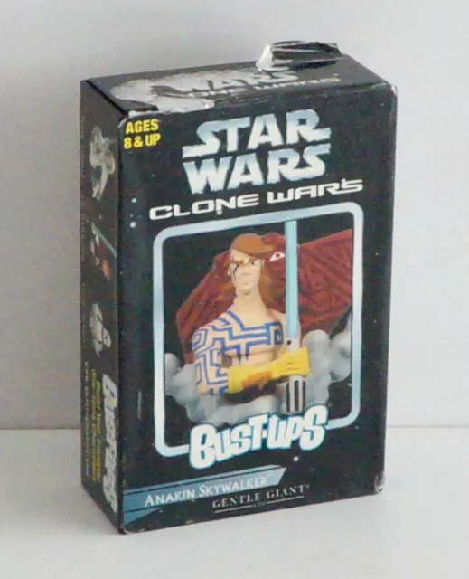 Star Wars Bust-Ups Clone Wars - Anakin Skywalker. Action Figure. 2006 Gentle ...
