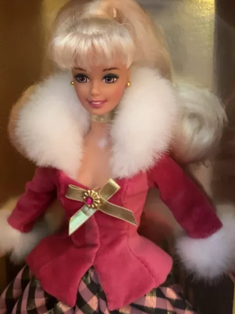 Vintage 1996 Mattel Winter Rhapsody Barbie Ltd Edition Avon Exclusive Doll NRFB