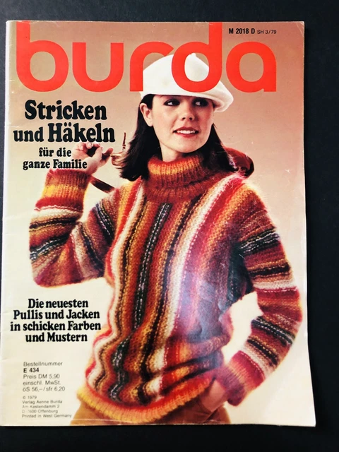Burda Zeitschrift 1979 Heft 3 Nähen Häkeln Stricken Basteln Handarbeiten