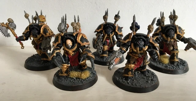 Warhammer 40k – Terminators Chaos Space Marines – Boîte Métal Complète – Non Montés Non Peints (43-19)