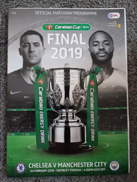 Chelsea V Man City Carabao Cup Final Prog February 2019