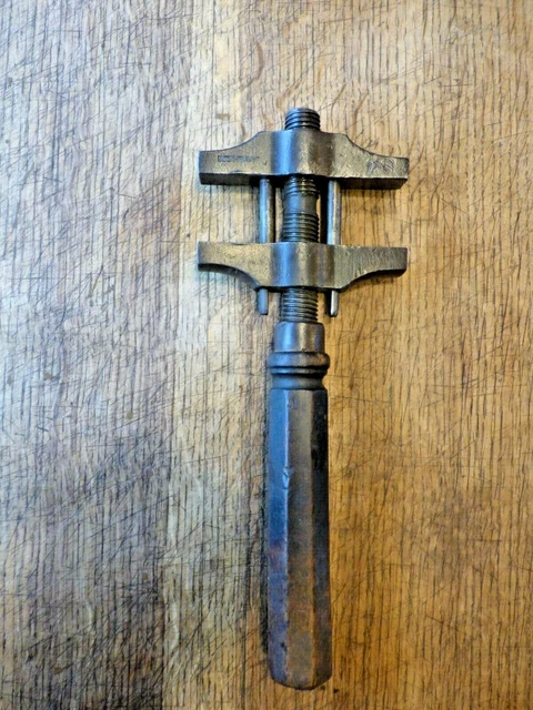 Ancienne Grande Clé à Molette Mécanicien - Outillage Bricolage Vintage - 45 Cm