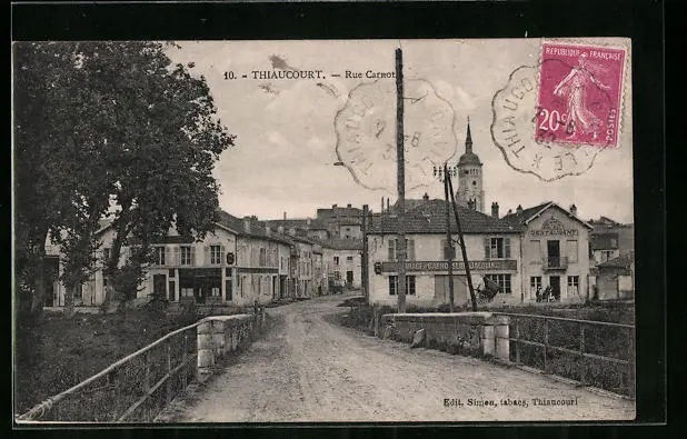 CPA Thiaucourt, Rue Carnot 1932
