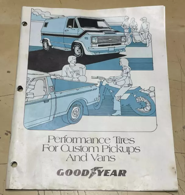 Vintage 1979 Original Good Year Tires Custom Pickups and Vans Brochure