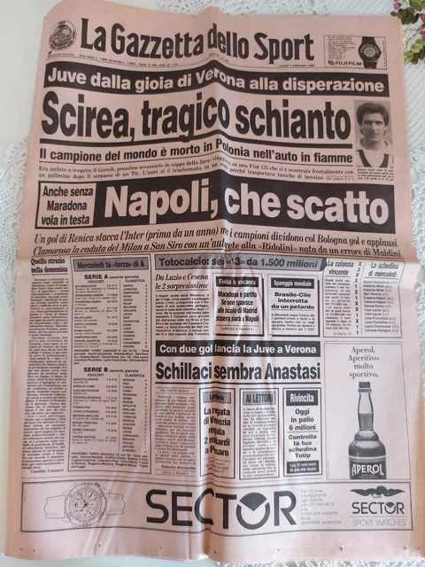 Zeitschrift Dello Sport 24 Dezember 1975 Scirea - Antonio La