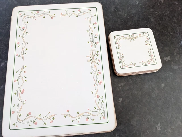 Clover Leaf Eternal Beau Place Mats x 6 Large And 5 X Small Place Mats