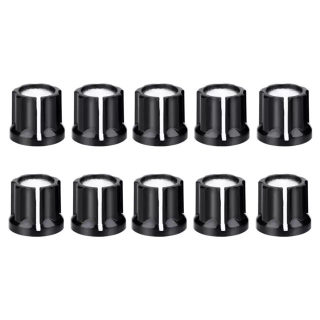 10Pc 6mm "D" Shape Shaft Hole Knobs Potentiometer Knobs For Electric Guitar Bass