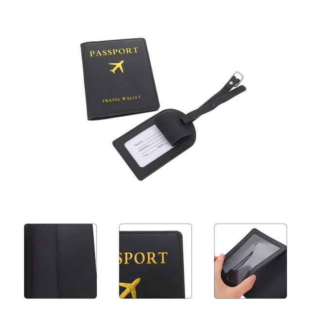 Ensemble protège passeport et étquette à bagage personnalsés - Etsy France