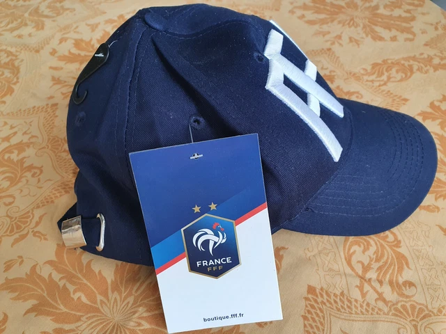 FFF – Casquette Enfant Equipe De France De Football, Taille Réglable, 100% Coton – Collection Officielle