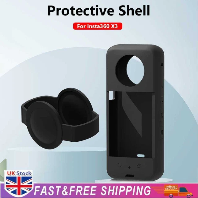 Soft Waterproof Panoramic Action Camera Protective Cover for Insta360 X3 (Black)