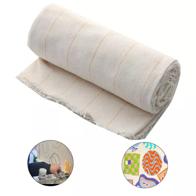 2.1x1meter Monk Cloth Tufting Cloth Marked Lines Woven Making Garments DIY Cl F1