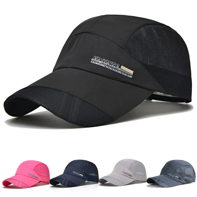 Quick Dry Running Baseball Cap Summer Women Men Outdoor Sports Mesh Visor Hat