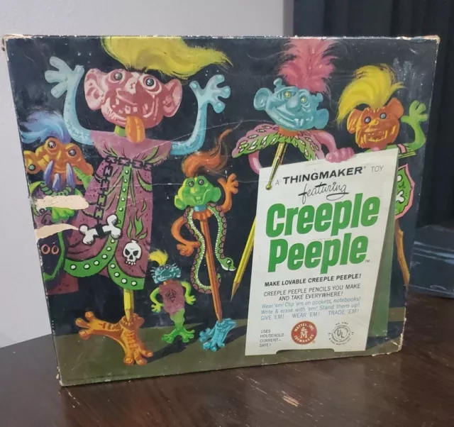 Creeple Peeple Mattel Vintage 1967 Creepy People Thingmaker &  Molds in Box