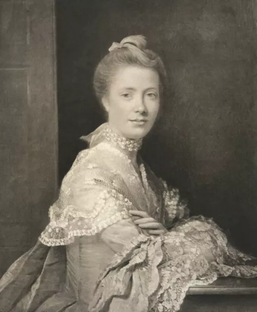 Mrs George Morrison Of Haddo Según Ramsay 1713-1784 Estampa Fotograbado 1910