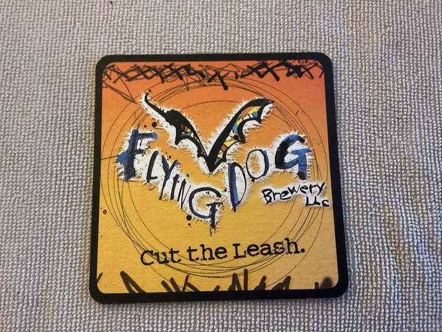 Flying Dog Brewery Beer Coaster, Denver, CO