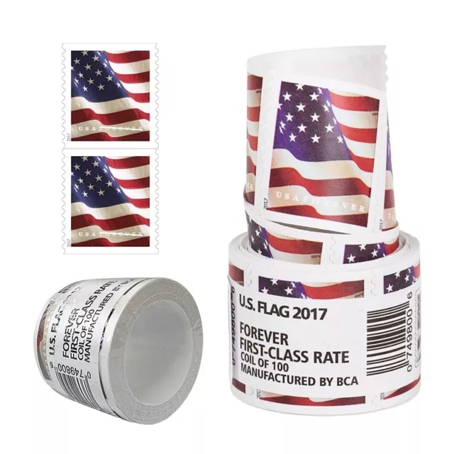 USPS FOREVER US Flag Postage Stamps, Roll of 100 $49.89 - PicClick