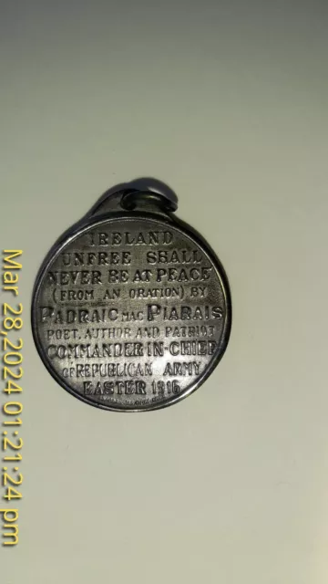 Padraig Pearse Medal commemorative 2
