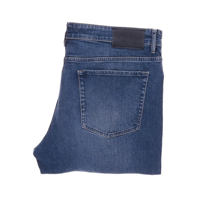 HUGO BOSS ALBANY Relaxed Fit W36 L32 Blue Mens Jeans 36 32 Stretch Denim Zip Fly 39.99 PicClick UK