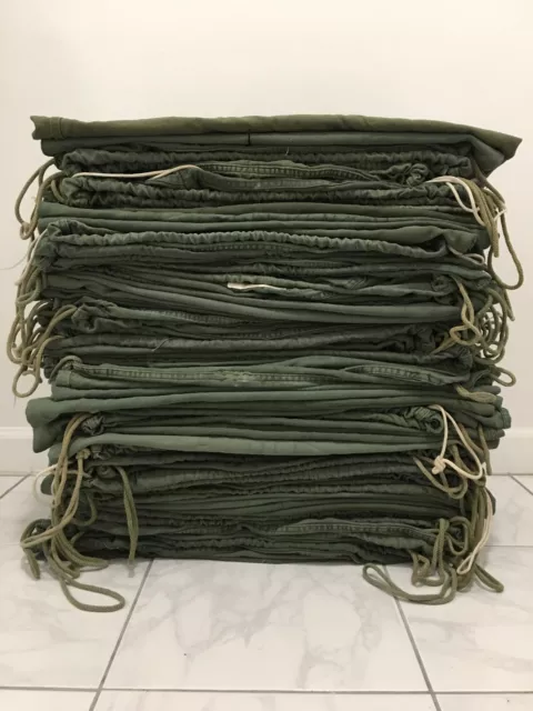 VTG LOT OF 74 60'S VIETNAM US ARMY SATEEN COTTON MILITARY LAUNDRY BAGS ...