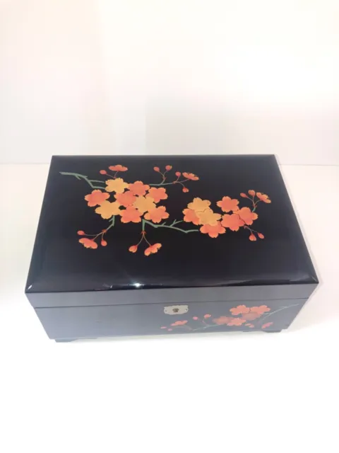 Japanese Aizu Lacqueware Jewelry music box