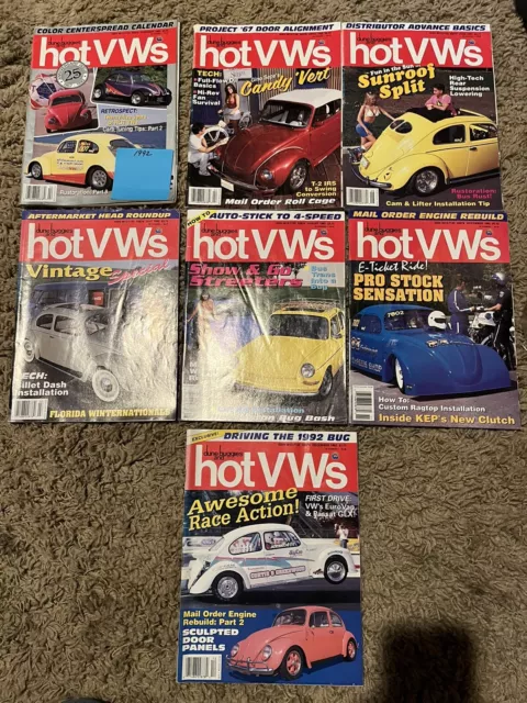 1992  Lot of  7 DUNE BUGGIES and HOT VWs Volkswagen Magazines