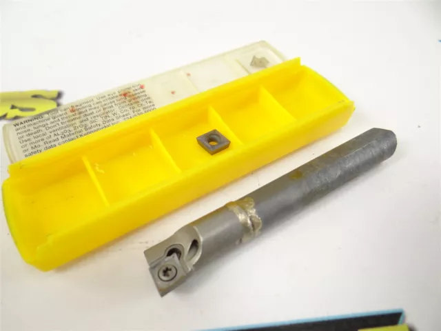Kennametal 3/8" Carbide Indexable Boring Bar Coolant Thru + New Insert