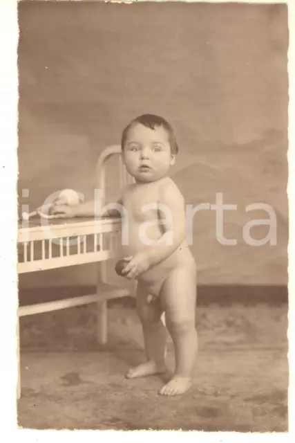 1920 ca BAMBINI - GERMANIA - Bambino con i suoi giocattoli - Foto 9x14 cm