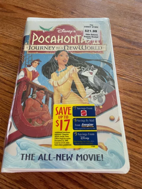 Walt Disney Pocahontas II Journey To A New World VHS Tape Video NEW SEALED