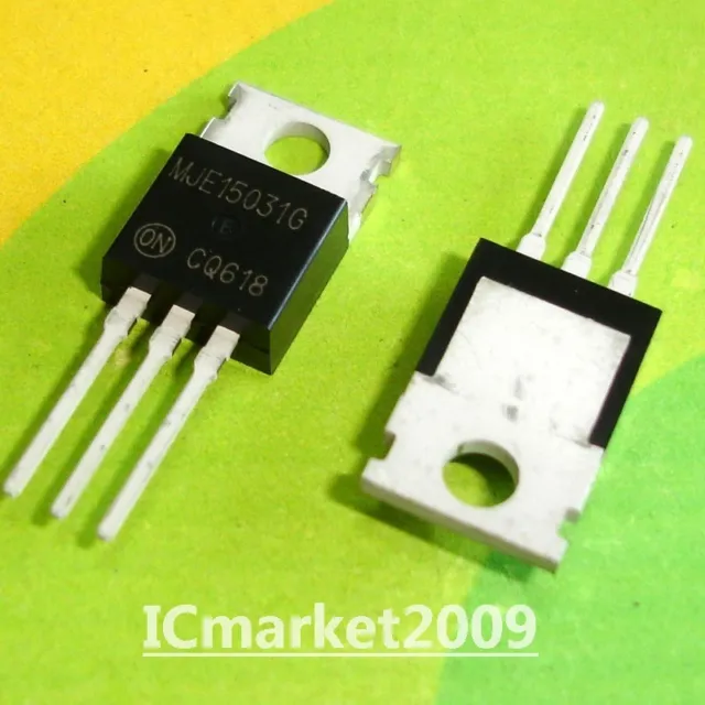 10 Pcs Mje15031G To-220 Mje15031 Power Transistors Complementary Silicon