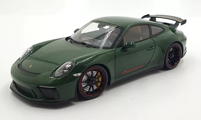 Minichamps 1/18 Scale Diecast 110 067026 - 2018 Porsche 911 GT3 - Dark Green