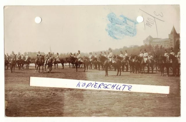 Foto Ak Kaiser Wilhelm II Kaisermanöver 1907 Königsbrück Kavallerie Ulane