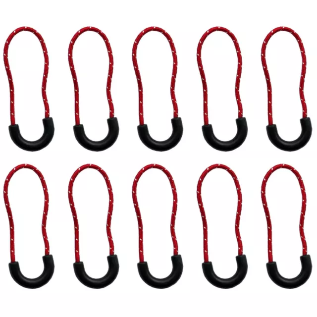 Set of 5 / 10 Zip Pull Zipper Puller Cord Slider Fastener Jacket Bag Backpack