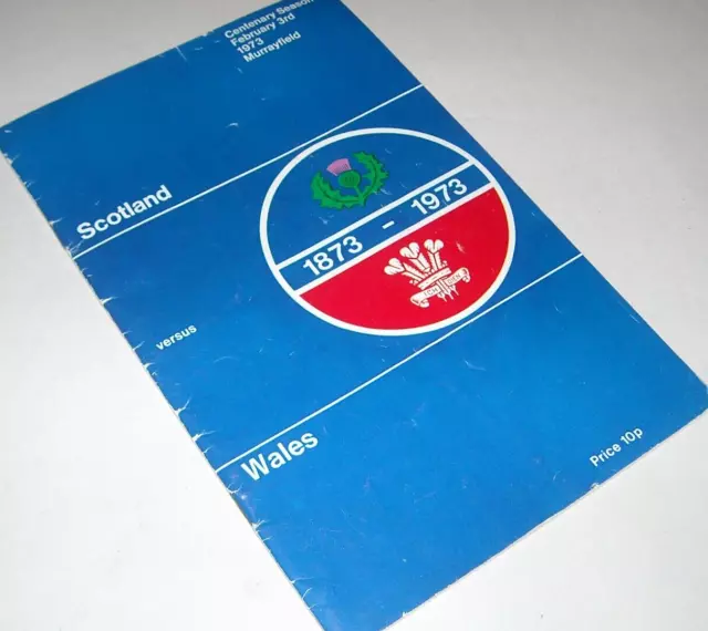 Scotland vs Wales. Rugby Union. 3rd February, 1973. Vintage Program.