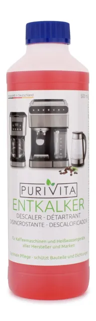 Purivita - Decalcificante universale Power per macchine caffè automatiche, 500ml