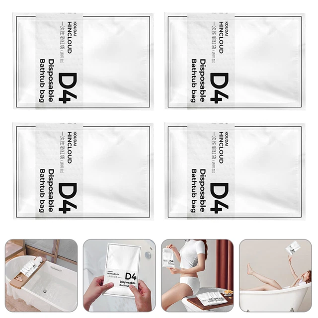 4 un. bolsa de baño desechable para hotel bolsa de plástico para bañera