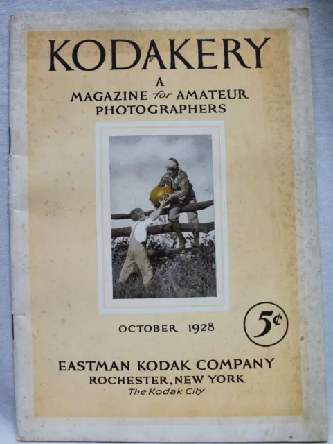 Kodakery A Magazine For Amateur Photographers Octrober 1928 Vintage Photography