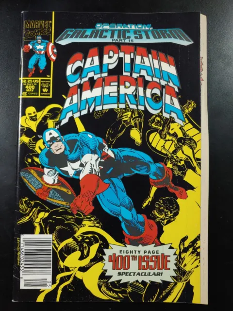 ⭐️ CAPTAIN AMERICA #400 (newsstand)(1992 MARVEL Comics) FN Book