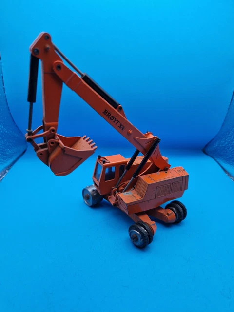 Miniature Excavatrice Broyt X4 NZG 1:50 Orange #118.5 - Occasion Rare